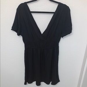 Roxy Black Babydoll Mini Dress